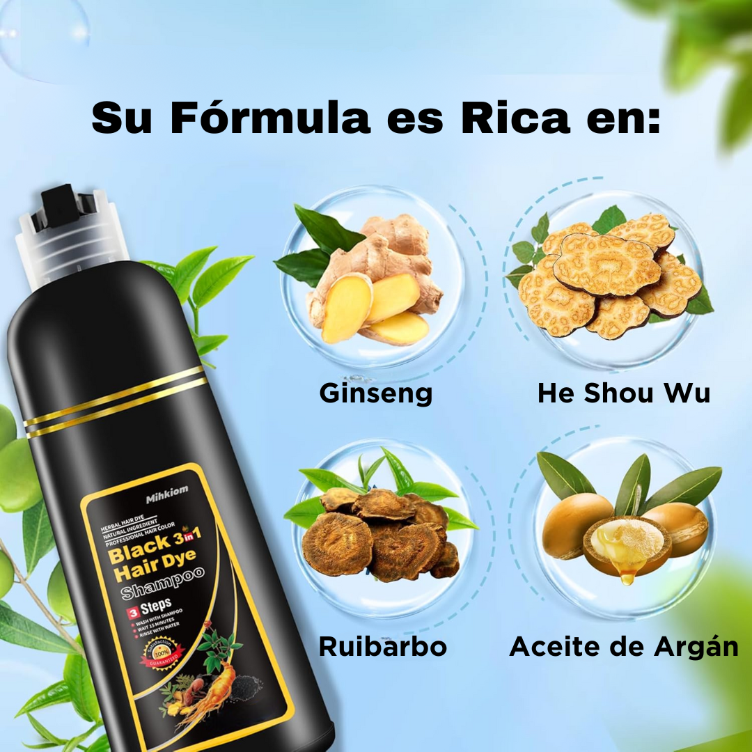 Champú 500ML Cubre Canas 3 en 1 + Peine Desenredante Profesional de Regalo